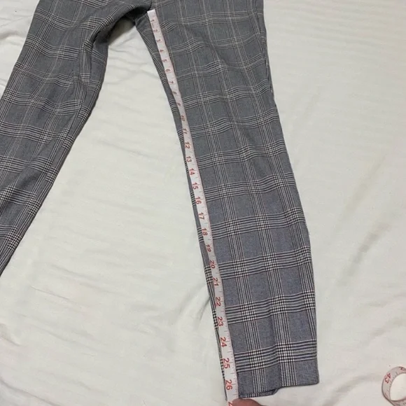 Zara Plaid Trouser Pant Grey size Xsmall - Picture 15 of 15